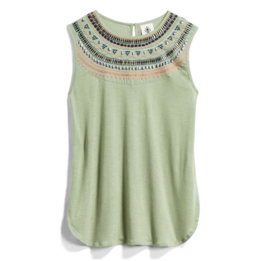 Lotty embellished detail knit top